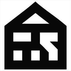 home vector silhouette vector style