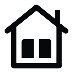 home vector silhouette vector style