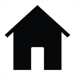 home icon silhouette vector style