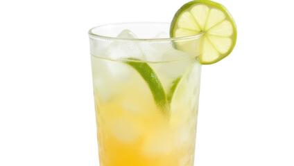 Refreshing Lime Citrus Cocktail in Glass