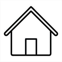 home icon silhouette vector style