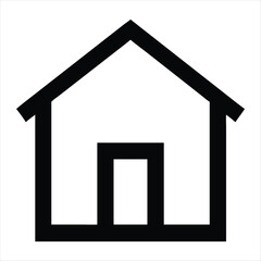 home icon silhouette vector style