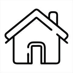 home icon silhouette vector style