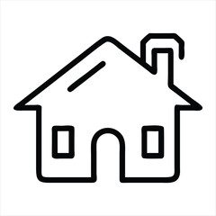 home icon silhouette vector style