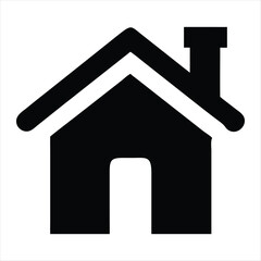  home icon silhouette vector style