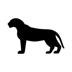 Naklejka premium Lion Silhouette Vector Icon