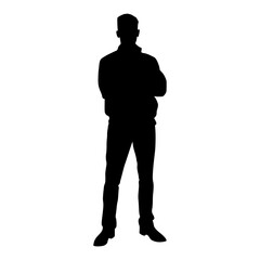 Silhouette Man - Standing Figure