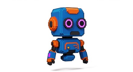 Futuristic Robot with Sleek Design