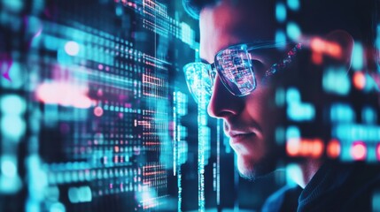 Quantum computing researcher designing quantum algorithms for weather prediction, lab with quantum processors and weather data, Quantum Tech style