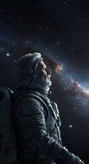 Naklejka premium Generative AI, Illustration images related to the aerospace industry. Astronaut