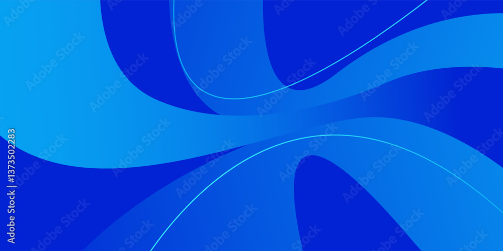 Poster abstract colorful overlap wave shapes blue 3d background. modern background with trendy pattern conc