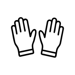 Obraz premium Gloves Icon Design for Safety and Protection 