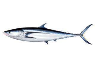 Albacore Tuna - A mild-flavored, light tuna, often used in canned tuna or fresh sushi.