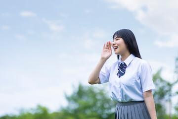 応援する生徒
