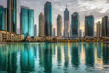 Fototapeta premium Modern Skyscraper Skyline