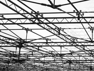 Roof construction Steel structure sling joint industrial Architecture details