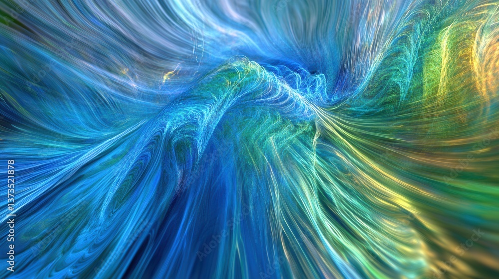 Poster digital particles wave and light abstract background with glowing light trails