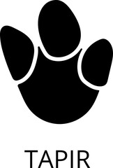 Animals footprints. Realistic Prints wildlife foot icon, bird paw, pets footstep silhouette, print hoofed feet. Cat, dog, wolf, chicken, horse and other illustrations.