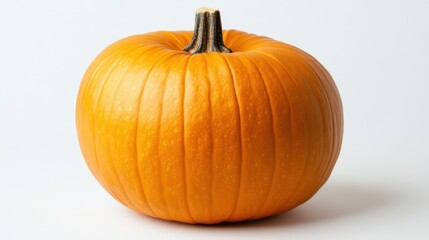Pumpkin display white background food photography studio setting close-up seasonal decor