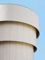 Metal curve facade Architecture details Modern building minimal design
