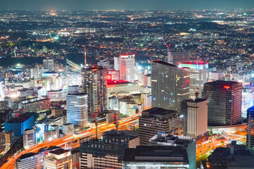 Fototapeta premium 横浜駅周辺の夜景
