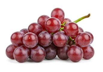 Red Grapes Isolated on White