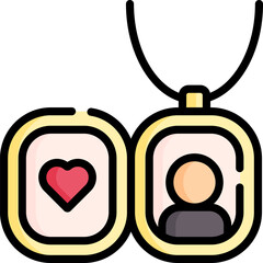 necklace Illustration on a white background.