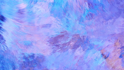 Vivid hues of blue and purple blend seamlessly, resembling ocean waves in motion. This artwork...