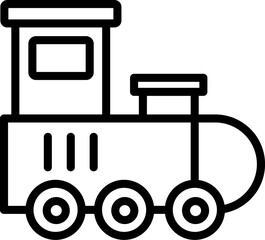 Train engine Illustration on a white background.