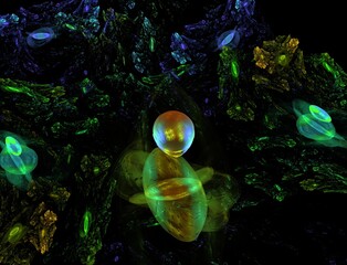 Imaginatory fractal abstract background Image