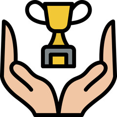 win Illustration on a white background.