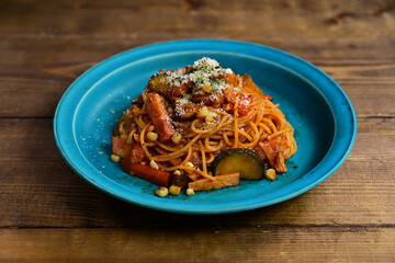 コーン入りナポリタン