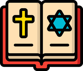 Obraz premium book Illustration on a white background.