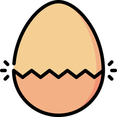 egg Illustration on a white background.eps