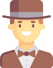 magician Illustration on a white background.