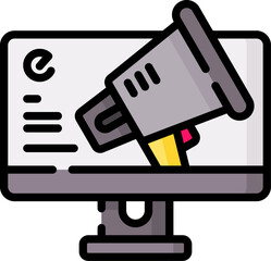 marketing Illustration on a white background.