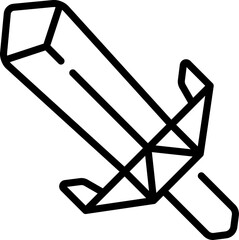 sword Illustration on a white background.