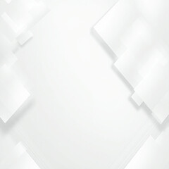 Abstract white background with texture pattern, layered geometric triangle shapes, white and grey glossy squares, abstract tech banner design. Graphic design element stripes concept for web
