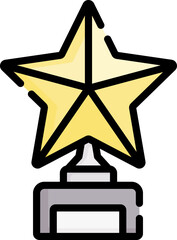 award Illustration on a white background.