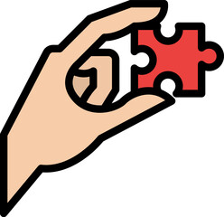 puzzle Illustration on a white background.