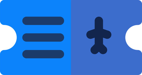 ticket Illustration on a white background.