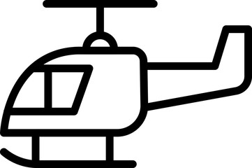 helicopter Illustration on a white background.