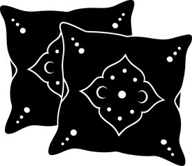 decorative-pillows-silhouette-vector 
