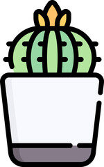 cactus Illustration on a white background.