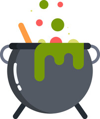 cauldron Illustration on a white background.