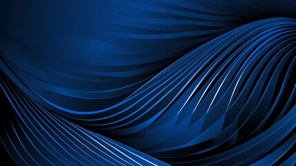 Obraz premium Smooth blue gradient background with flowing curves