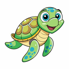 sea-turtle-creative--design-with-a-white-backgroun 