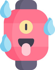 chochin obake Illustration on a white background.