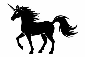 unicorn-sihouette-black-vector-white-background