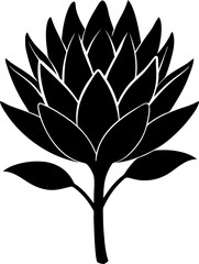 vector-silhouette-of-a-protea-flower 